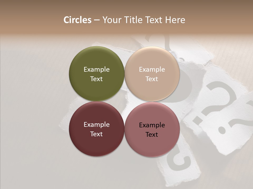 Copy Space Risk Decisions PowerPoint Template