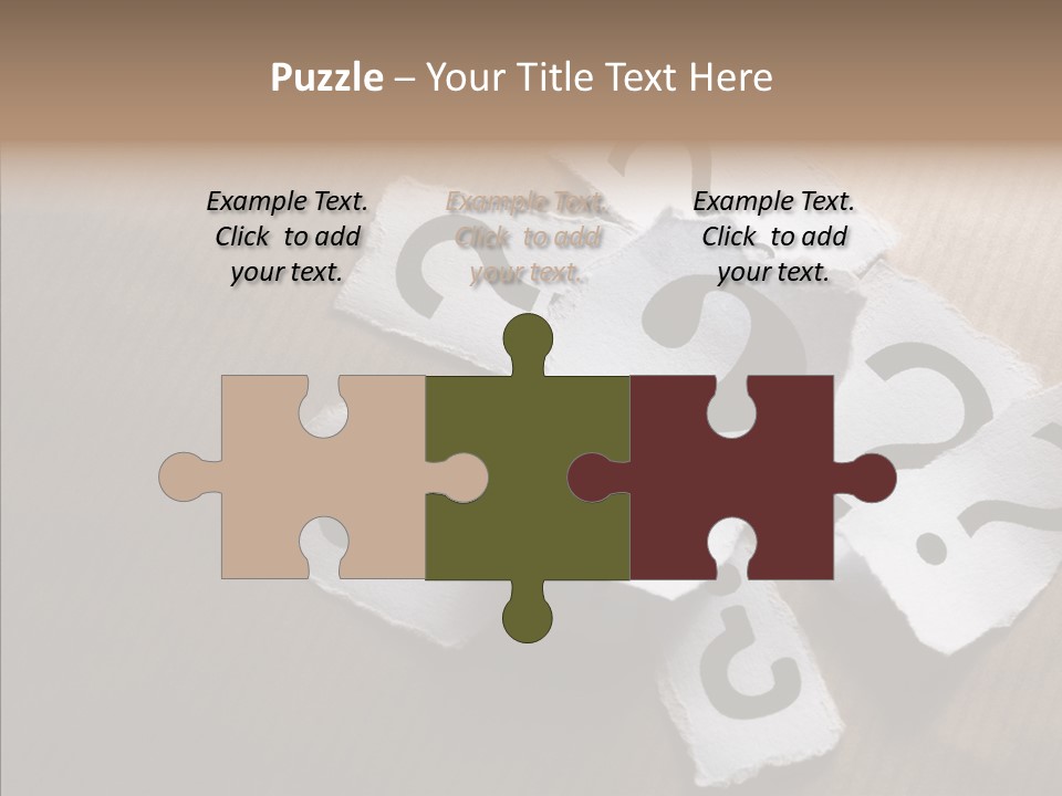 Copy Space Risk Decisions PowerPoint Template