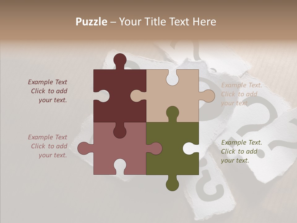 Copy Space Risk Decisions PowerPoint Template