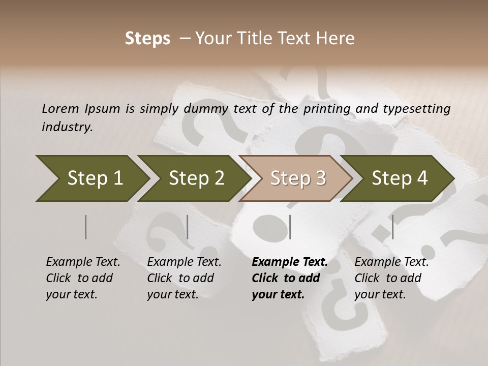 Copy Space Risk Decisions PowerPoint Template