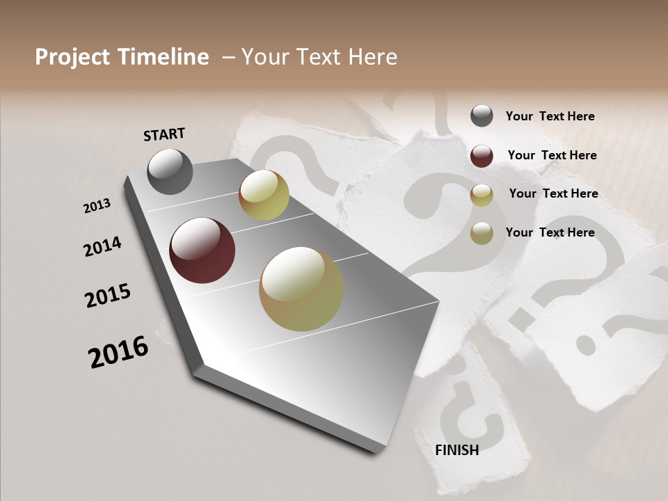 Copy Space Risk Decisions PowerPoint Template