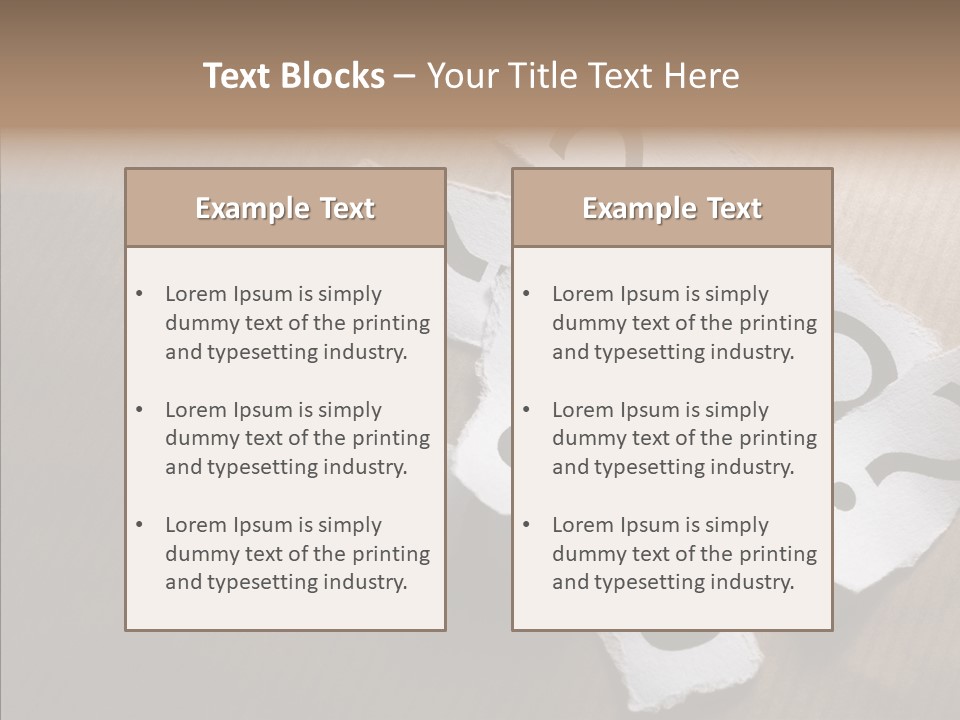 Copy Space Risk Decisions PowerPoint Template