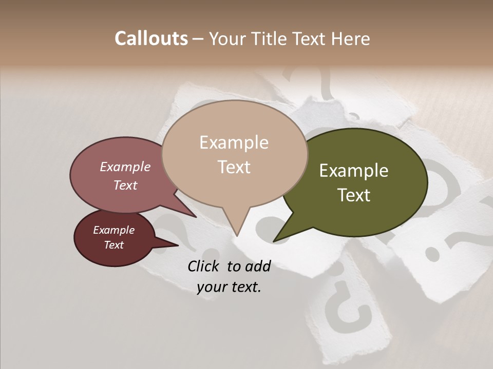 Copy Space Risk Decisions PowerPoint Template