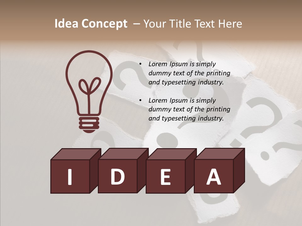 Copy Space Risk Decisions PowerPoint Template