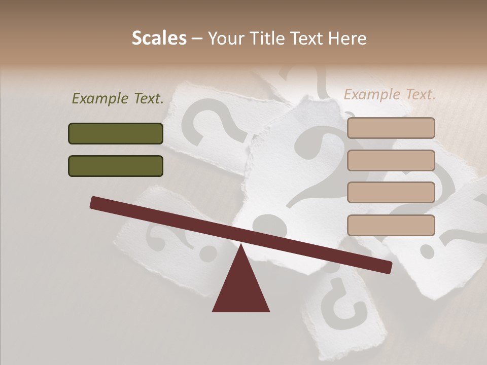Copy Space Risk Decisions PowerPoint Template