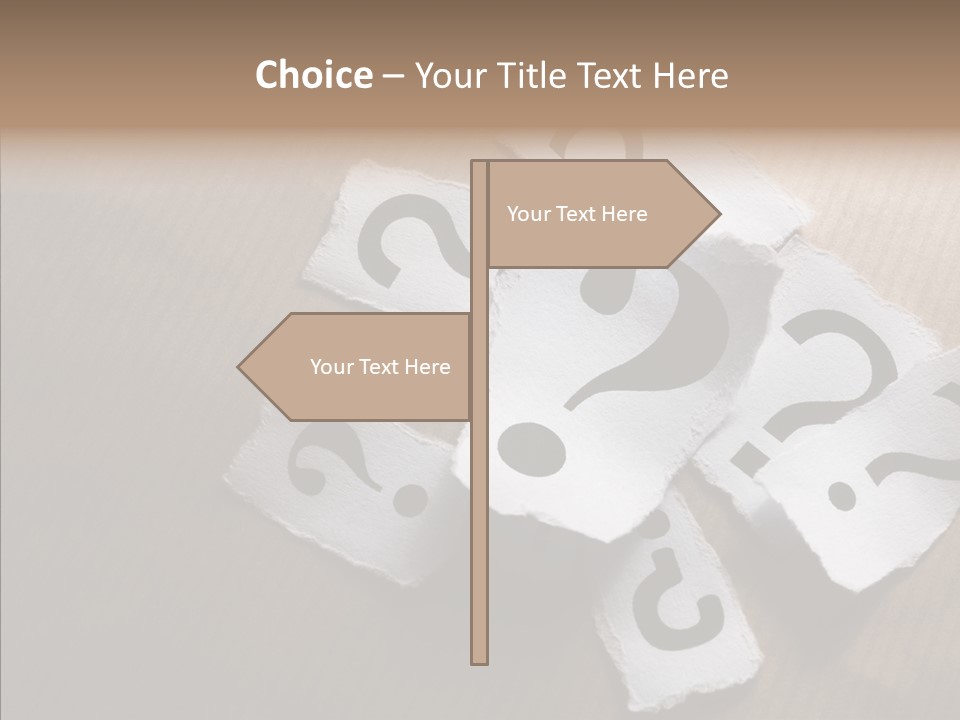 Copy Space Risk Decisions PowerPoint Template