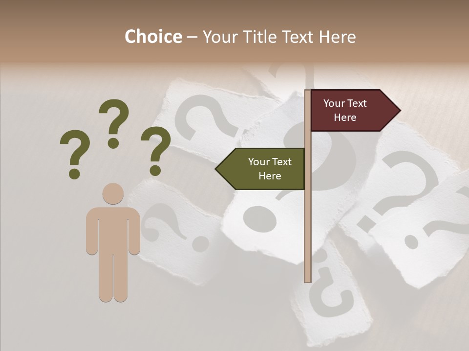 Copy Space Risk Decisions PowerPoint Template
