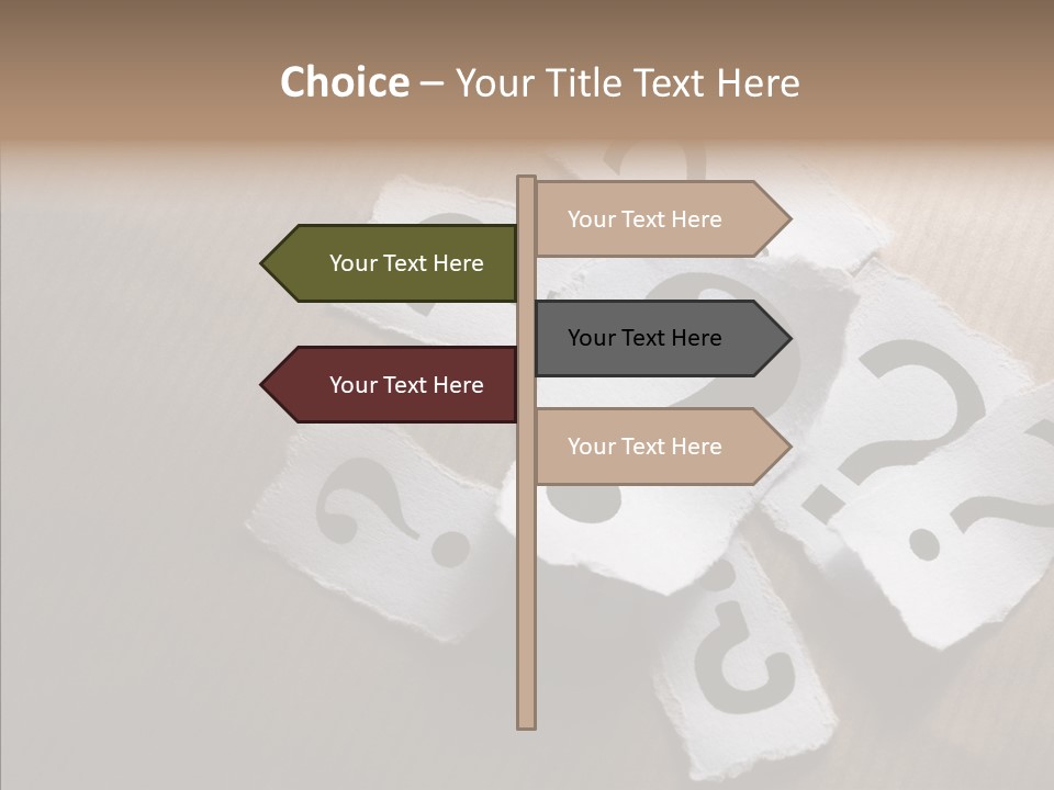 Copy Space Risk Decisions PowerPoint Template