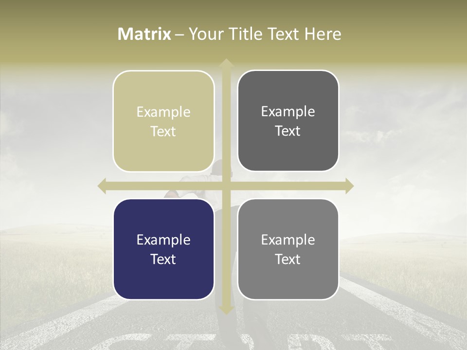 Competition Opportunity Man PowerPoint Template