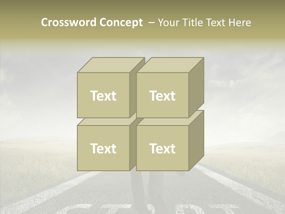 Competition Opportunity Man PowerPoint Template