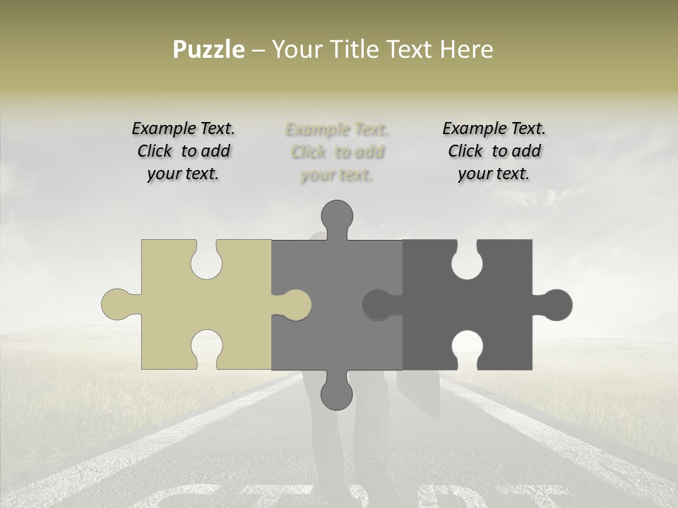 Competition Opportunity Man PowerPoint Template