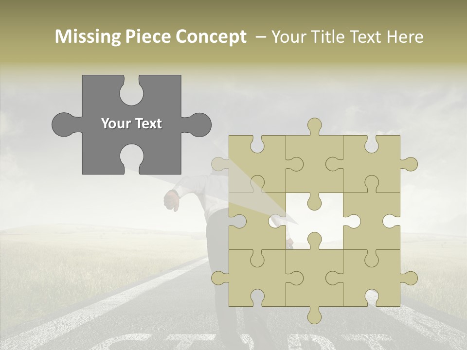 Competition Opportunity Man PowerPoint Template