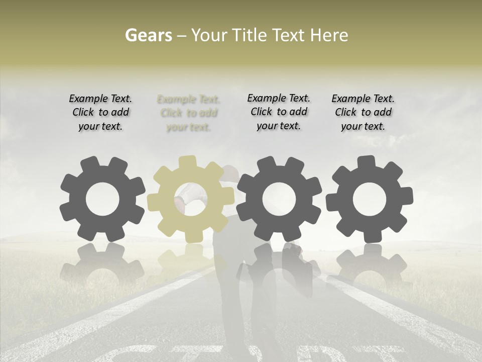 Competition Opportunity Man PowerPoint Template