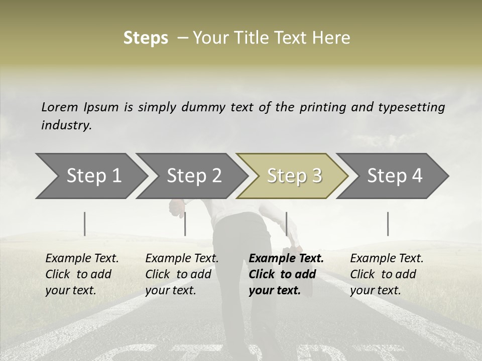 Competition Opportunity Man PowerPoint Template
