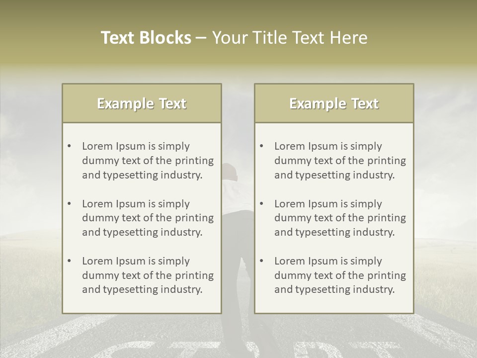 Competition Opportunity Man PowerPoint Template
