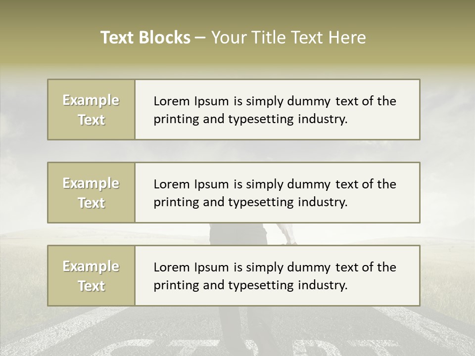 Competition Opportunity Man PowerPoint Template