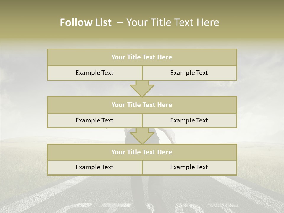 Competition Opportunity Man PowerPoint Template