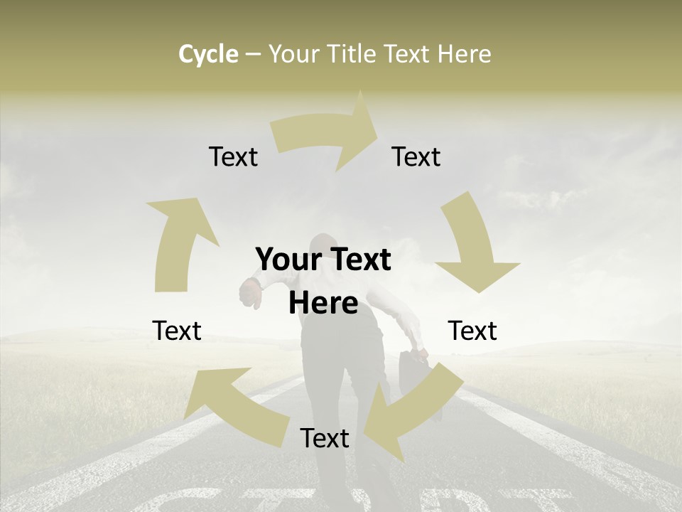 Competition Opportunity Man PowerPoint Template