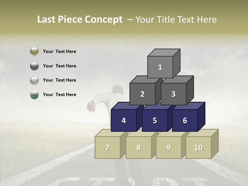 Competition Opportunity Man PowerPoint Template