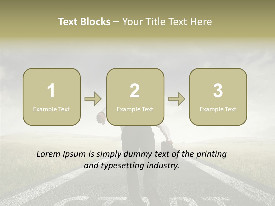 Competition Opportunity Man PowerPoint Template
