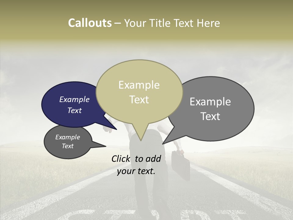 Competition Opportunity Man PowerPoint Template