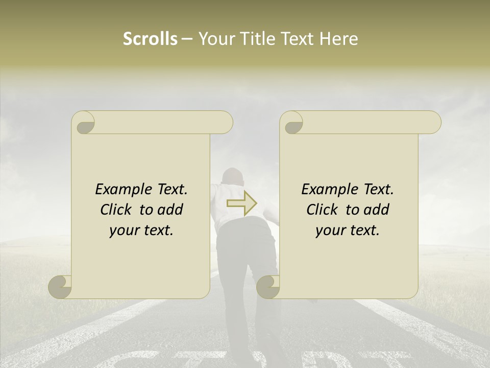 Competition Opportunity Man PowerPoint Template
