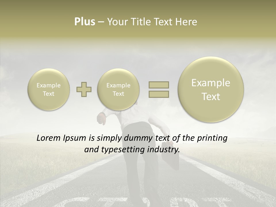 Competition Opportunity Man PowerPoint Template