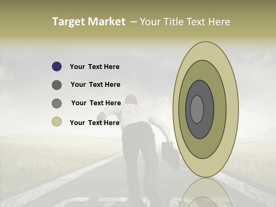 Competition Opportunity Man PowerPoint Template