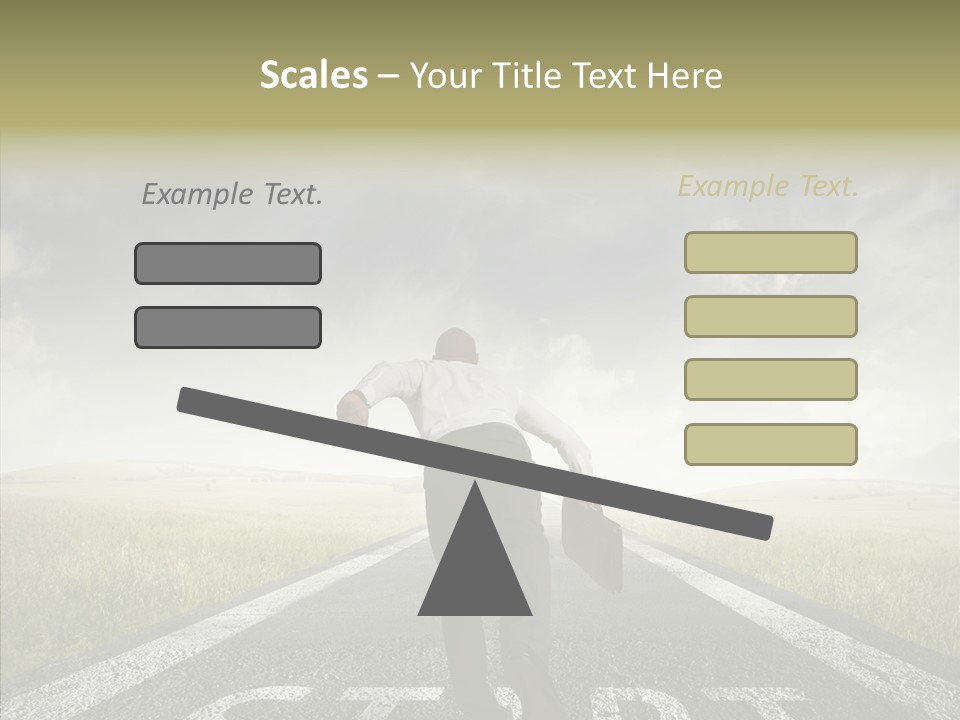 Competition Opportunity Man PowerPoint Template