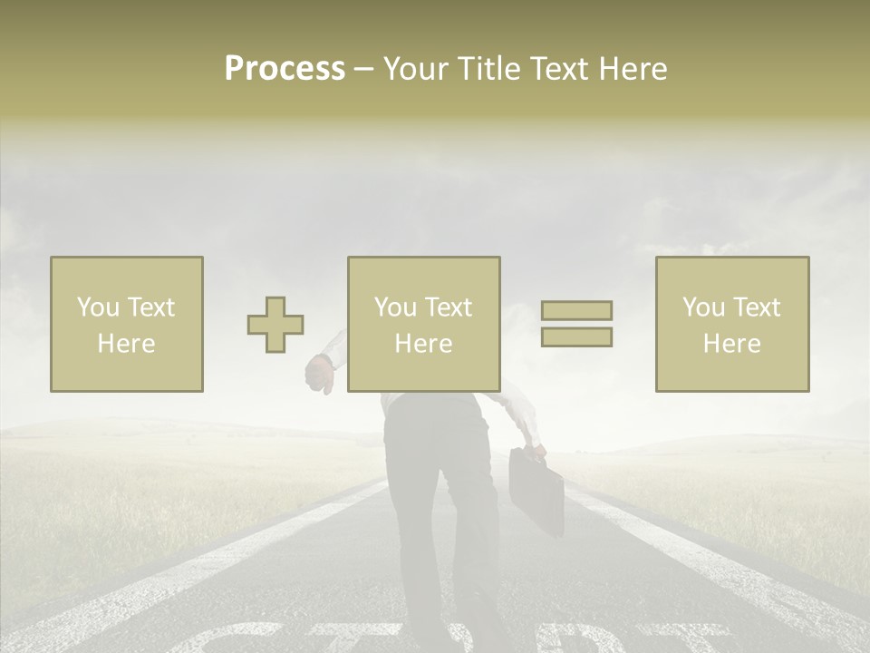 Competition Opportunity Man PowerPoint Template