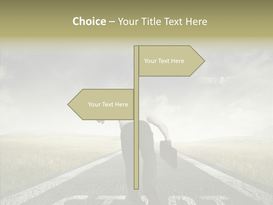 Competition Opportunity Man PowerPoint Template