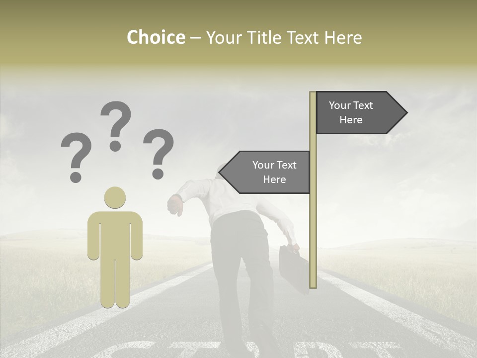 Competition Opportunity Man PowerPoint Template