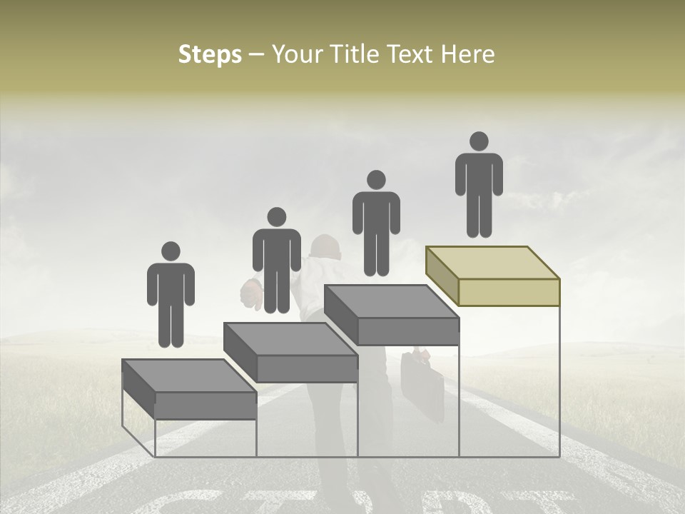 Competition Opportunity Man PowerPoint Template