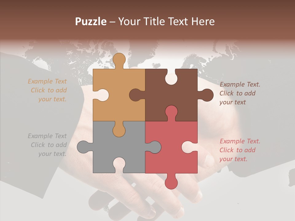 Work Trust Partnership PowerPoint Template