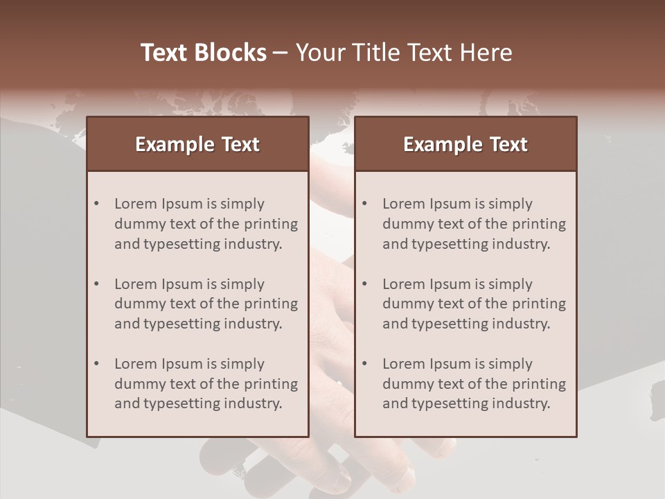 Work Trust Partnership PowerPoint Template