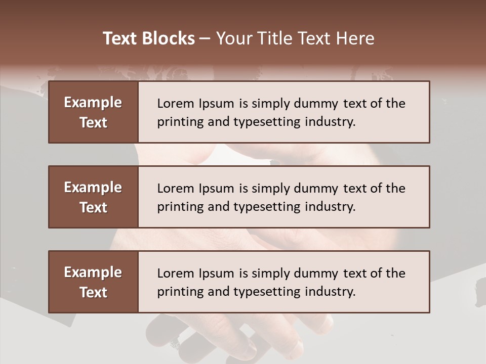 Work Trust Partnership PowerPoint Template