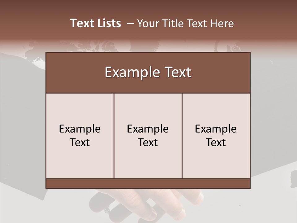 Work Trust Partnership PowerPoint Template