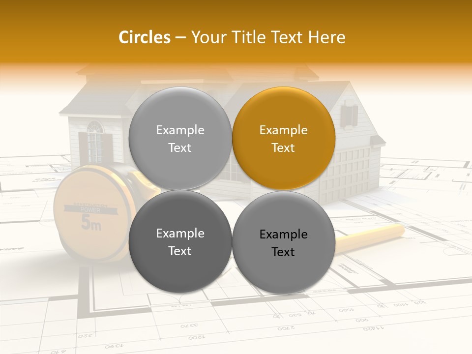 Blueprint Building Project PowerPoint Template