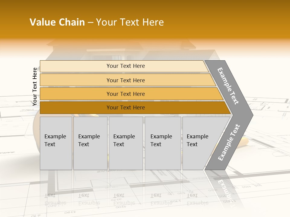 Blueprint Building Project PowerPoint Template