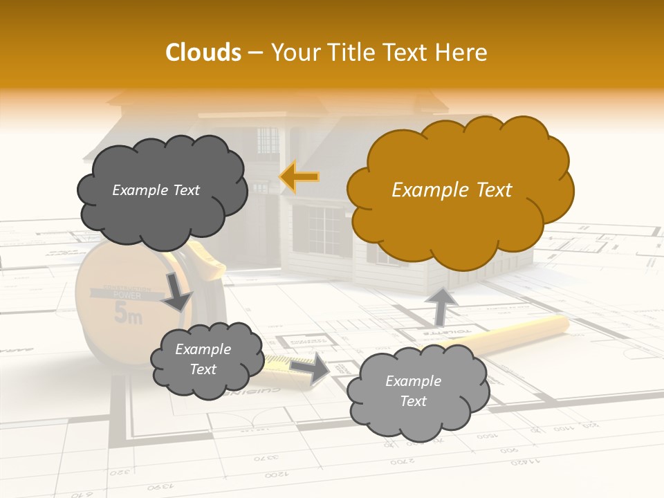 Blueprint Building Project PowerPoint Template