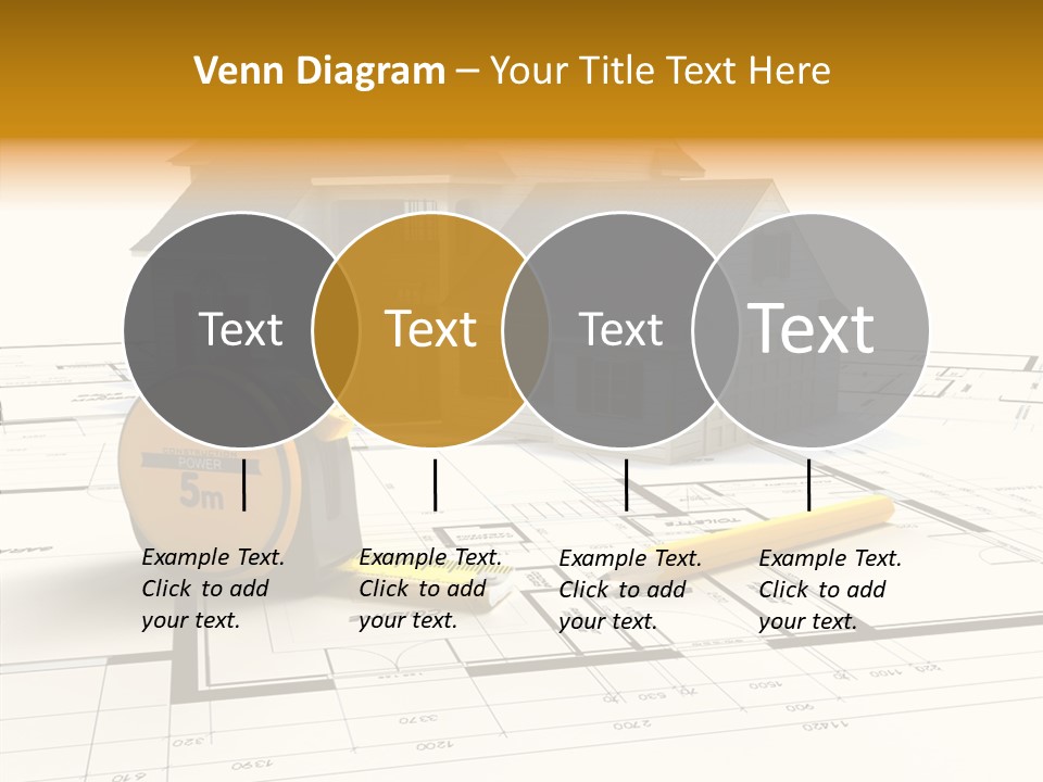 Blueprint Building Project PowerPoint Template