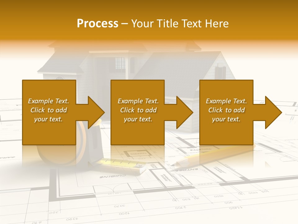 Blueprint Building Project PowerPoint Template