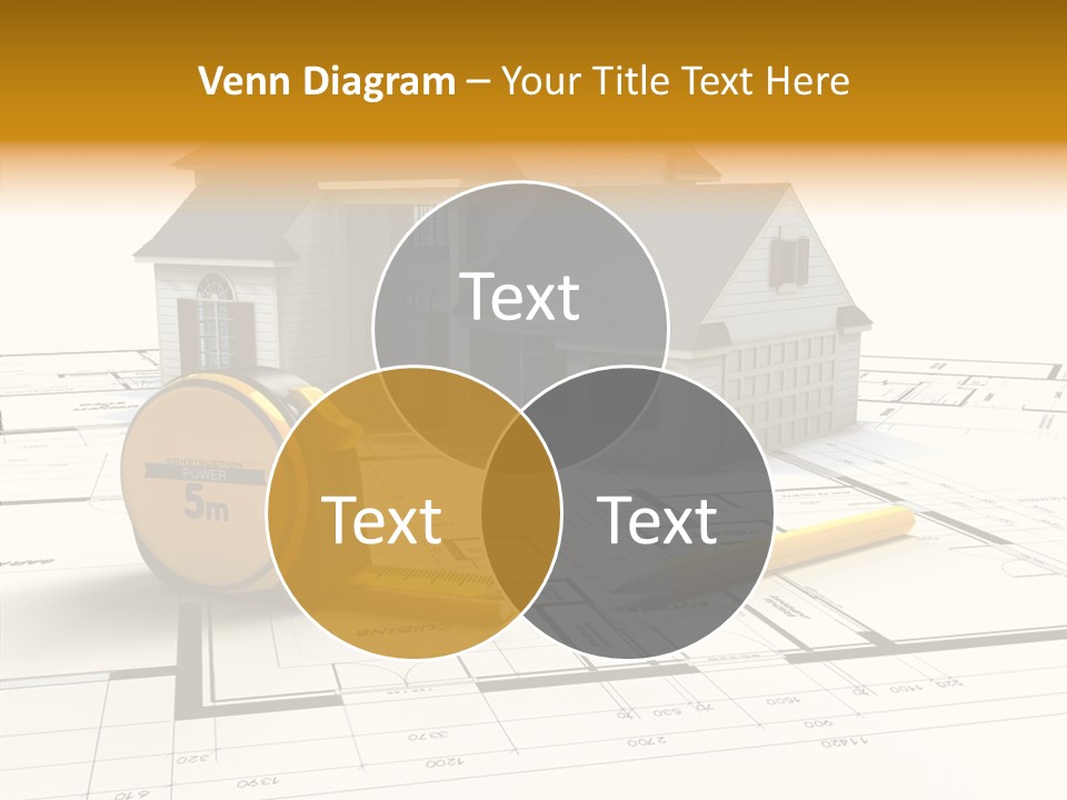 Blueprint Building Project PowerPoint Template