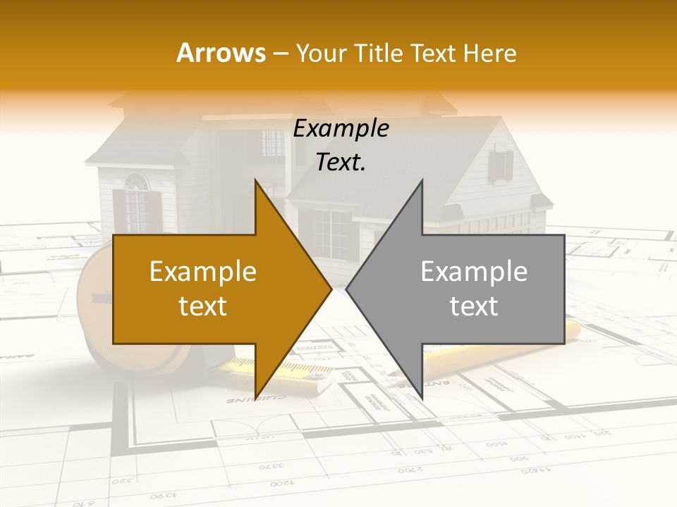 Blueprint Building Project PowerPoint Template