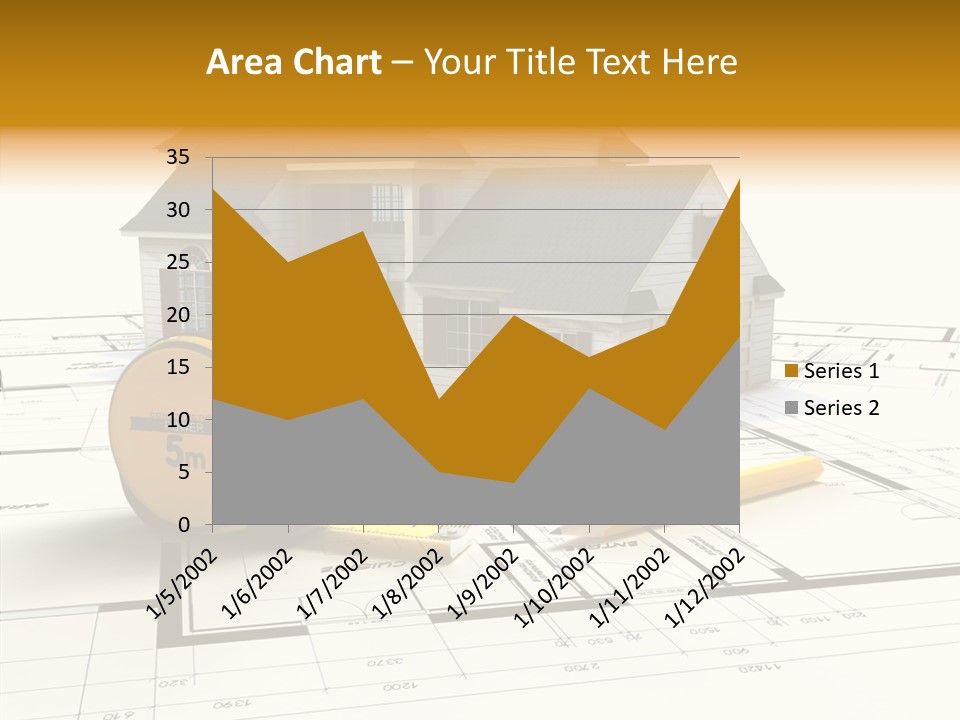 Blueprint Building Project PowerPoint Template