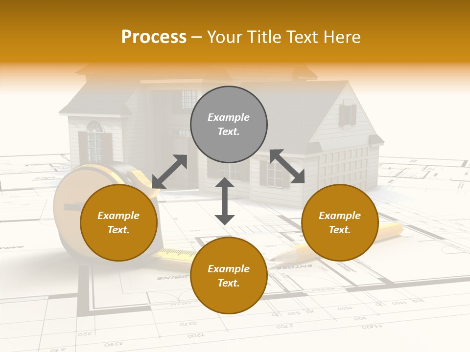Blueprint Building Project PowerPoint Template