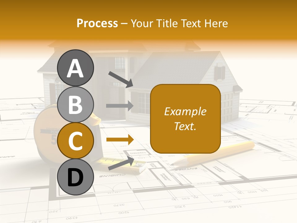 Blueprint Building Project PowerPoint Template
