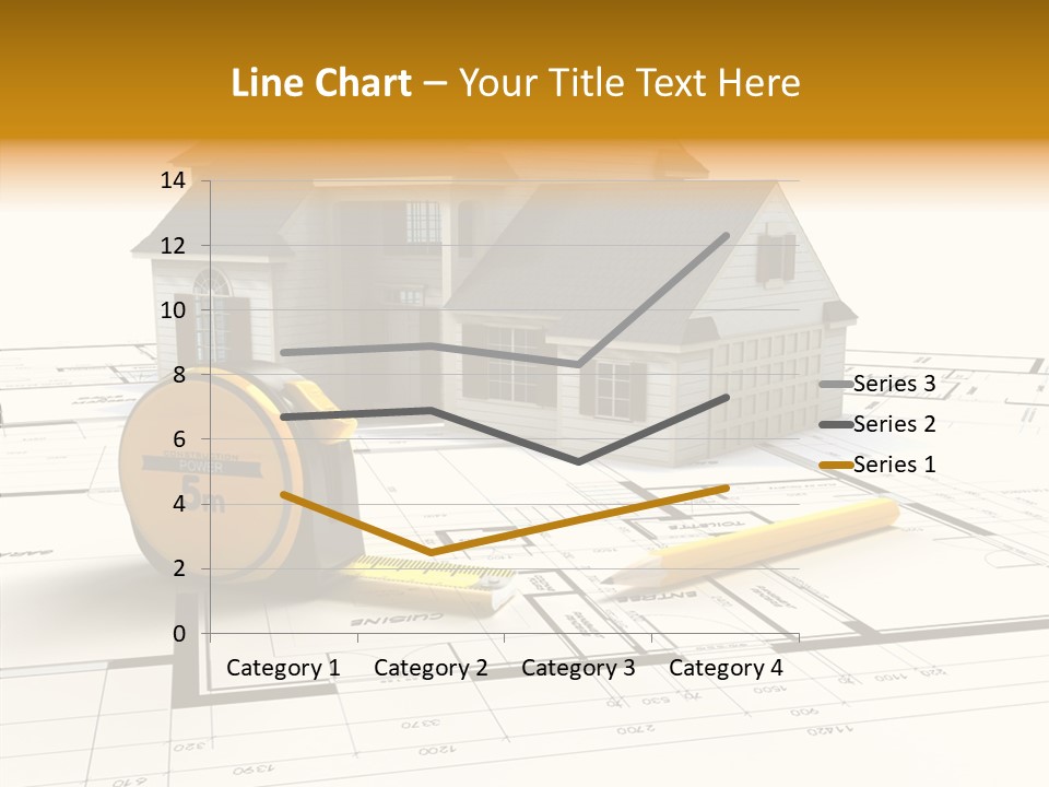 Blueprint Building Project PowerPoint Template