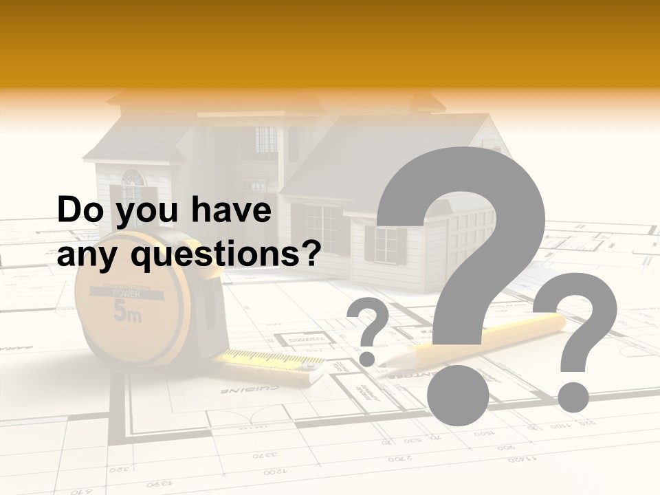 Blueprint Building Project PowerPoint Template