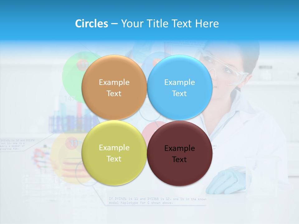 Caucasian Technology Line PowerPoint Template